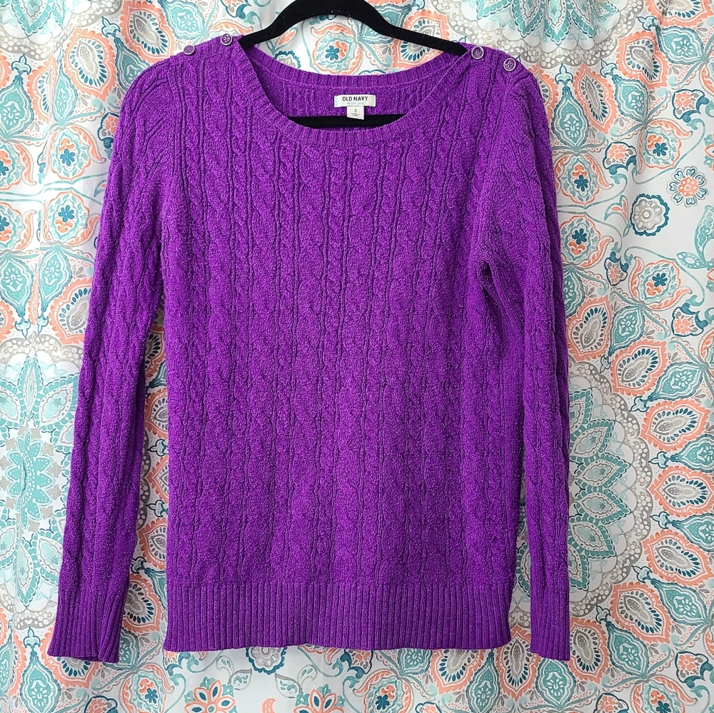 Purple Knit Top